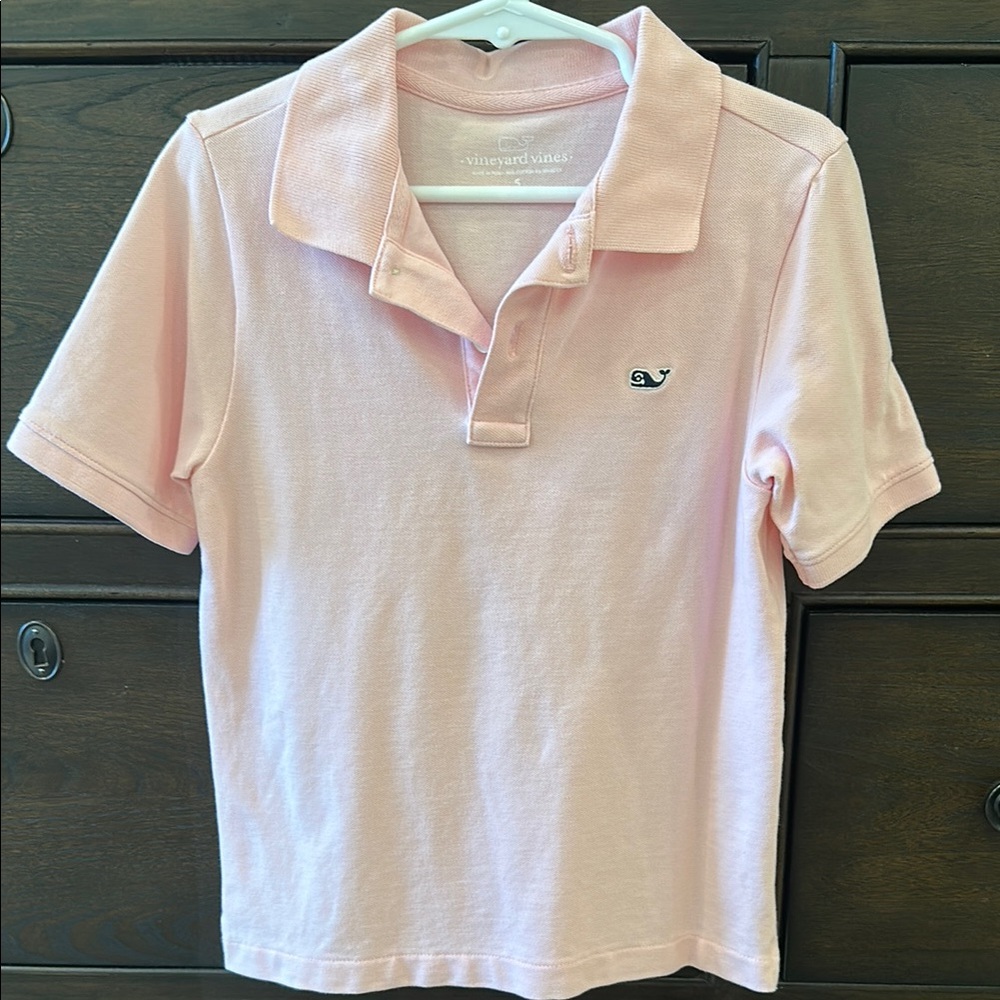Vineyard Vines Kids Pink Polo Shirt